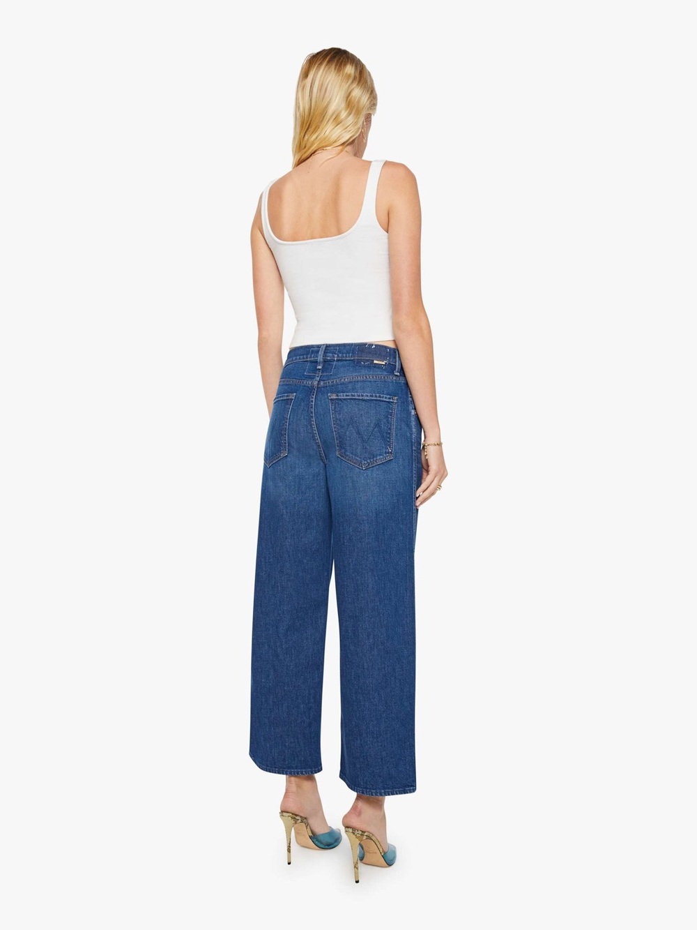Mother Superior The Delinquent Ankle Jeans Women 28 NWT Wide Leg Made In Shade - Picture 3 of 14